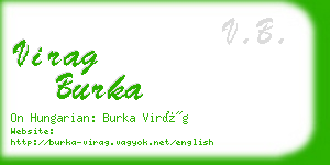 virag burka business card